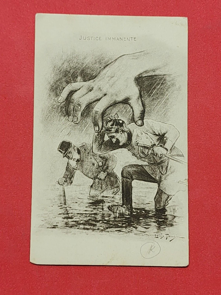 WW1 WWI France French Propaganda German Germany military war postcard