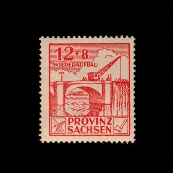 German Democratic Republic, Scott 13NB2, Russian Occupation, 1946, MLH