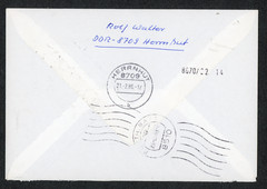 DDR BRD Express Cover Herrnhut to Fürth 1986 Interzonal Mail Cold War Era