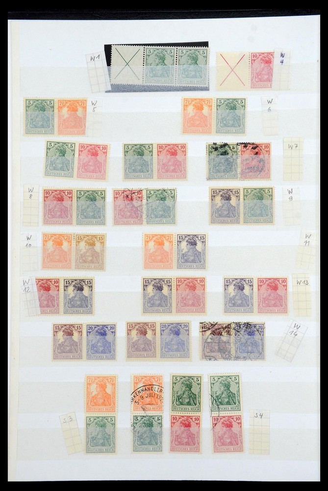 GERMANY REICH 1910-1941 Combinations MNH MH Used Stamp Collection
