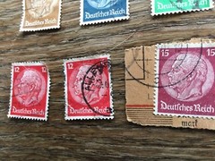 Lot of 13 Deutsche Reich stamps 1920s and 1930s Paul von Hindenberg