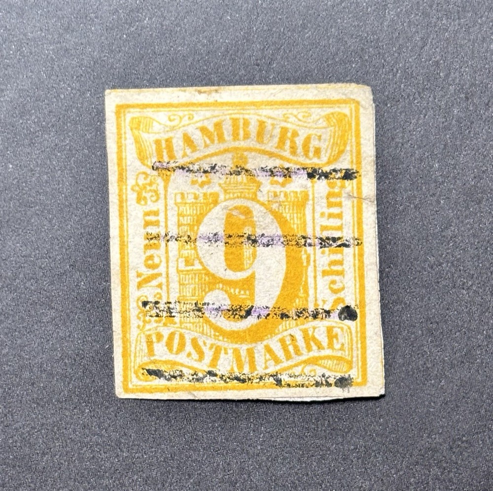 1859 Hamburg #7, Used Coat of Arms