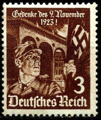 III REICH, SA SOLDIER WITH FLAG, MICHEL # 598, YEAR 1935, MNH, LOT 3170