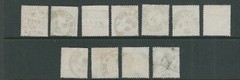 GERMANY 1872 FIRST ISSUE (Scott 1-11) many with small thins USED *read desc*