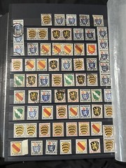GERMANY DEUTSCHE REICH STAMP COLLECTION + STATE STAMP IN STOCKBOOK USED, MH, MNH
