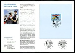 GERMANY FOLDER 2012/41 TRACHTEN DOMOWINA BUND LAUSITZER SORBEN HOYERSWERDA