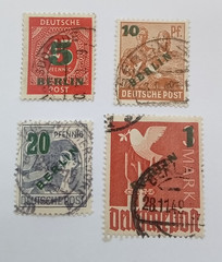 Germany Berlin 1949 Overprints used C/V £47