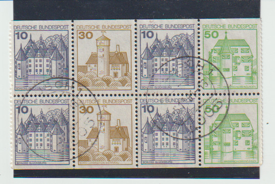 Germany Scott #1231c Used Booklet Pane F/VF CV$6.50