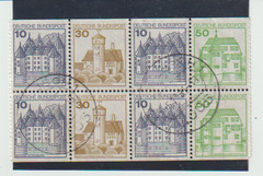 Germany Scott #1231c Used Booklet Pane F/VF CV$6.50