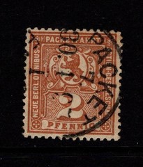 Germany Late 1890s 2p Berlin Private Post Used / Wmk 90* Lines – S58642
