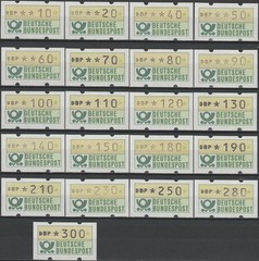 Germany-FRG ATM 1981 MNH-68 Euro