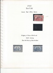 1900-02 Germany Germania used mint stamp lot x36 Reichspost Deutches Reich