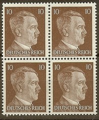 AUTHENTIC Historical Artifact Stamp Germany Blocks WWII 3rd Reich Hitler MNH