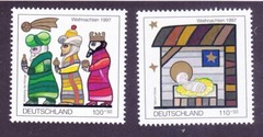 Germany B825-26 MNH 1997 Christmas Set Very Fine