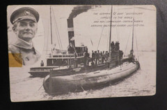1916 Germany RPPC Cover U boat Submarine Deutschland Koenig Baltimore MD to NY