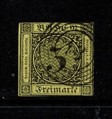 Baden SC# 2 Used (Noted Mi# 2b) w/ 12 5 Ring Black Cancel – S3600
