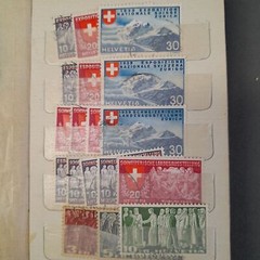 SELL-16. Album Of Stamps Antique Alemania And Suiza. Themed Policies And Mil