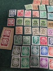 Germany Deutsches Reich Hyperinflation Stamp Lot 1920s Overprint Tausend Mark Us
