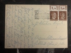 1943 Kiel Germany RPPC Kriegsmarine Navy Postcard Battleship Gneisenau
