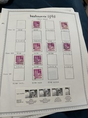 21 ALBUM PAGES BAUTENSERIE 1948 SORTED USED 1149