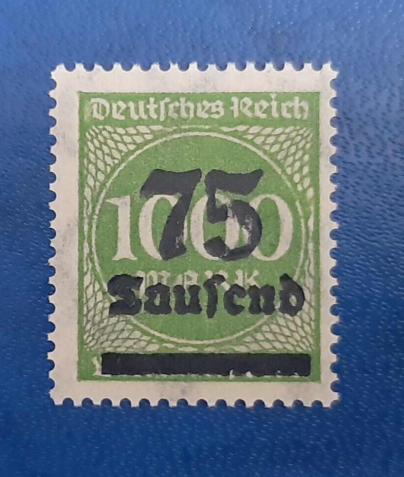 Germany Stamps Deutsche Reich FREIMARKE 75 000 Mark 1923 Michel Nr. 288 I (20590
