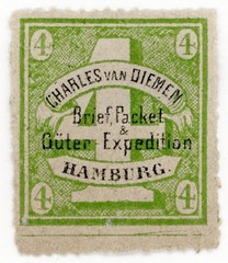 (I.B) Germany Local Post : Hamburg 4pf (Charles van Diemen)