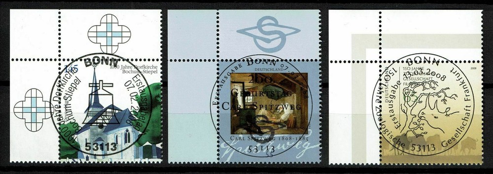 Bundle 2646, 2647, 2653, Corner 1 stamped, Mi. 5.20