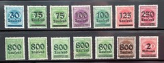 Nice Group of 28 Germany Stamps 1923 Mostly Mint Unchecked VF