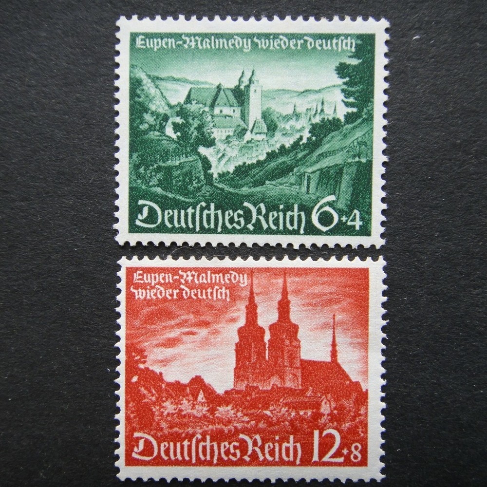 Germany 1940 Eupen and Malmedy set SG 736-737 mint no gum MNG *combined postage*
