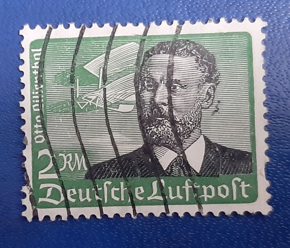 Stamp Germany Deutsches Reich Luftpost 2 Mark 1934 Lilienthal Mi.Nr. 538 (24176)