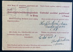 1940 Drahanowitz BM Germnay Postal Stationery Postcard Cover To Prague