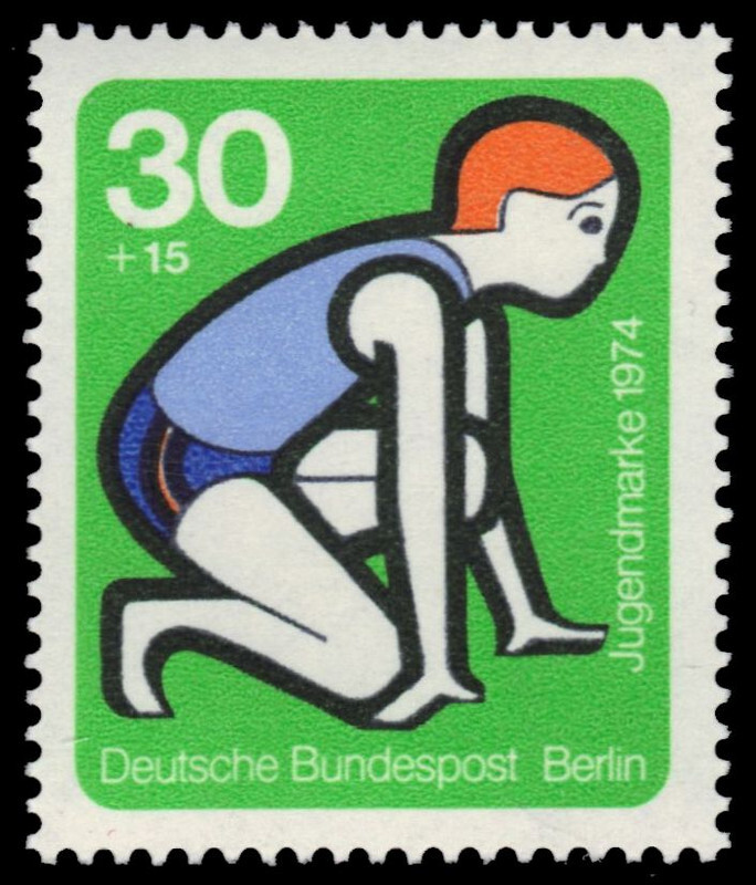 BERLIN 9NB107 (Mi469) – Youth Fund „Athletics“ (pf24280)