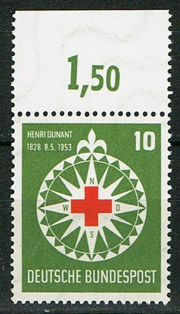 Bundle 164 Upper margin mint, Mi. 22,-
