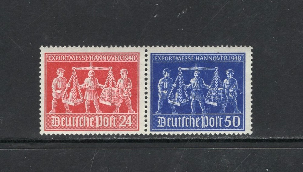 Germany 1948 HANOVER FAIR ISSUE, WEIGHING GOODS FOR EXPORT SC 585C MLH