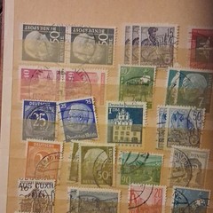 Germany & Colonies Used Stamps Lot DDR Bundespost Reich Handstamped Multi-Color
