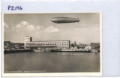 GRAF ZEPPELIN Postcard Friedrichshafen *NEW HARBOUR STATION* 1933 Germany PZ196