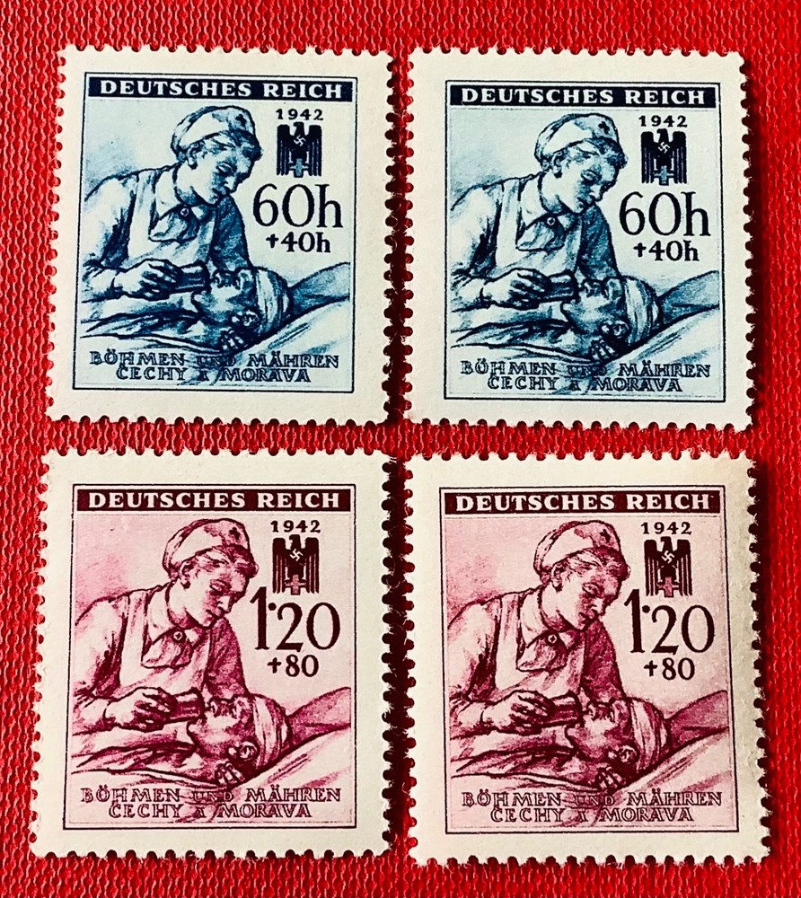 WWII – Third Reich – German occupation of Bohemia and Moravia- 2 x set