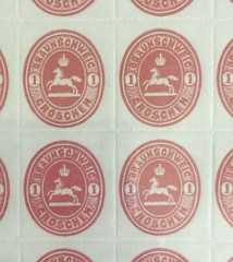 Brunswick Germany 1865 SHEET MINT MNH Braunschweig State Alt Deutschland Bogen ,