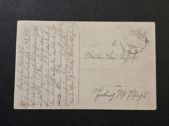 1916 WW1 Imperial German Trench Romance Feldpost Postcard Soldier Sweetheart