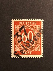 Germany 1948 Post WWII LOCAL overprint (FELDBERG) 60 Pf. MNH /s1 #126