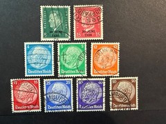 Germany # 385 – 386 & 391 – 397 Used* 2024 Scott Catalogue Value $ 26.15
