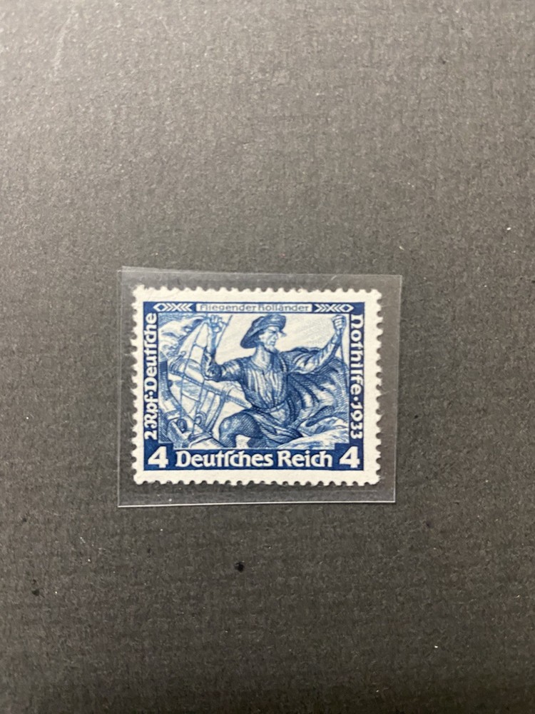 German Reich Stamp, Mi 500, 4 + 2 Pf Blue, Wagner Opera, MNH