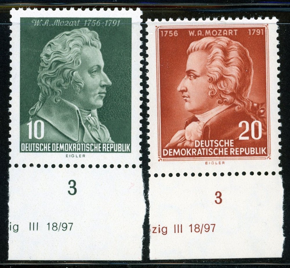 Stamps DDR, Scott # 278-279 Mint NH, complete set with margins
