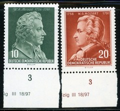 Stamps DDR, Scott # 278-279 Mint NH, complete set with margins