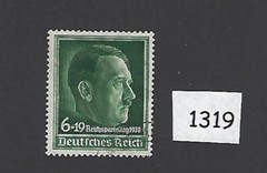 Very nice cancelled stamp / Adolf Hitler 1938 issue Nuremberg rally Third Reich