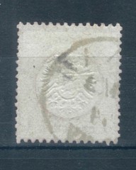 German Empire 1872 Arms embossed large shield 1g rose/carmine stamp. Used. Sg 19