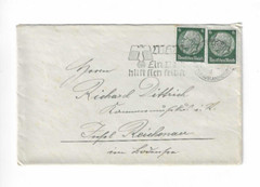 GERMANY Cover (with letter) sent from Stuttgart to T Reichenau – Slogan Cancel