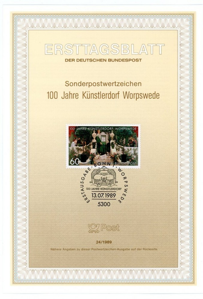 Germany Scott # 1584 – Special Document with Special Cancellation