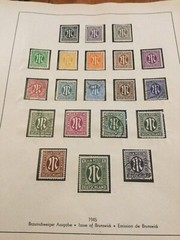 1945 A.M.G. ISSUES GERMAN PRINT POSTAGE STAMPS “VERY RARE” USED 80Pfg