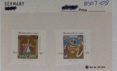 Germany Weihnachten 1996 Christmas Stamps Pair MNH 100+50 80+40 Multi-Color